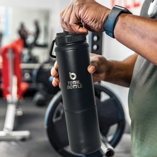 Total Bottle All-in-One Hydration Solution with Cup, Spork, & Plate